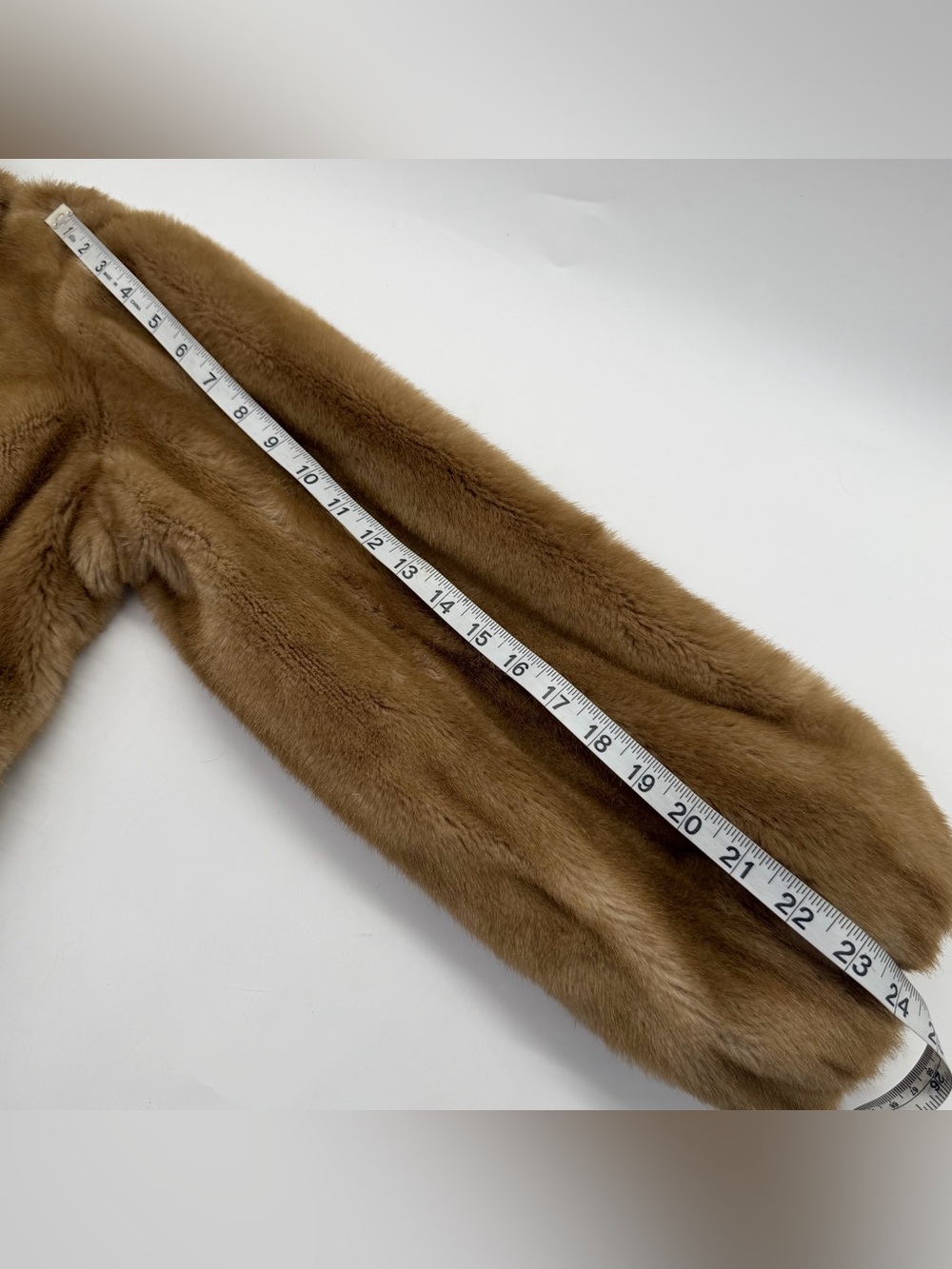 Vintage Grandella Faux Fur Luxurious Teddy Coat Jacket Lined Tan Brown Size 14 - Picture 8 of 8